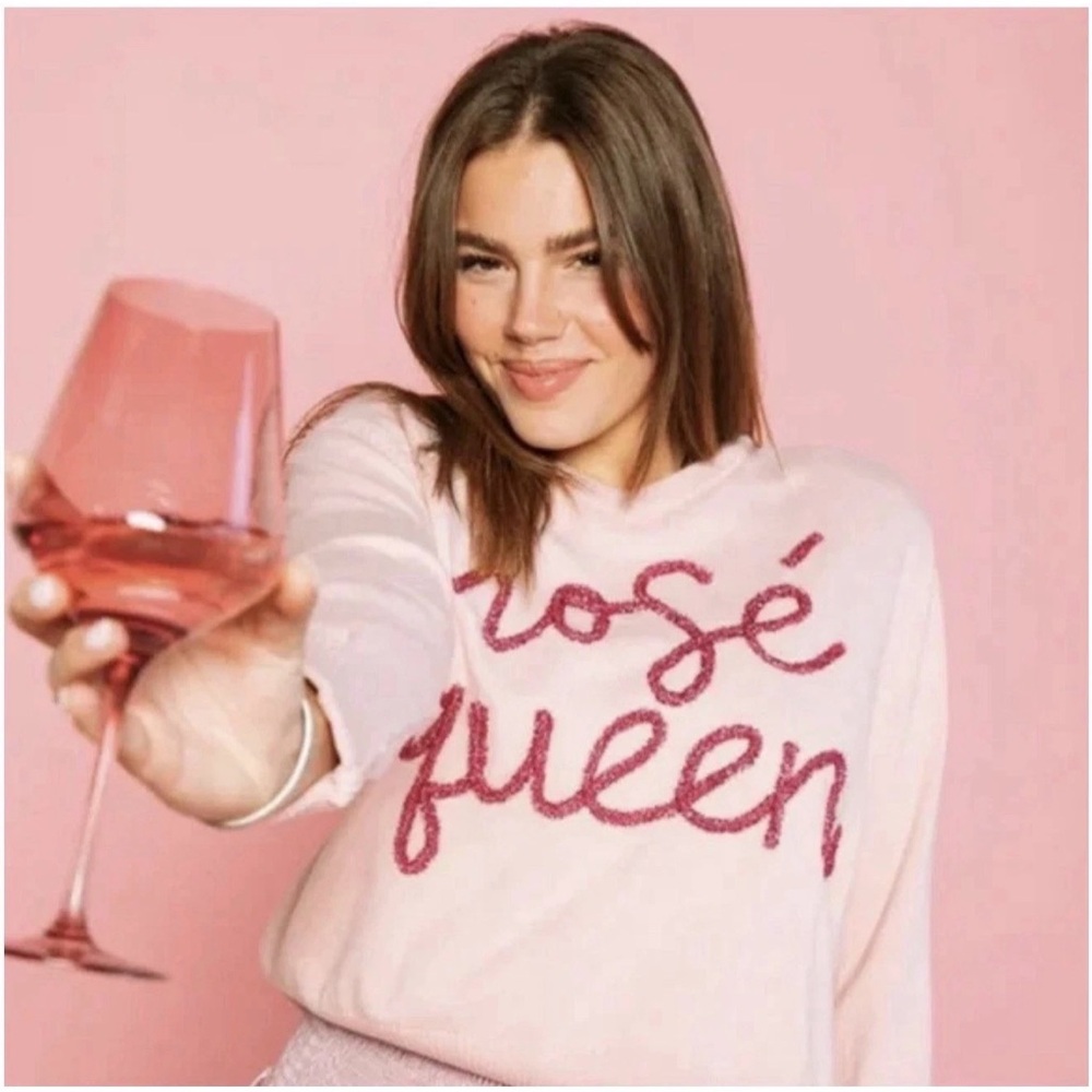 QOS Queen of Sparkles | Rosé Queen Sweater | Pink Size XXL